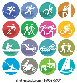 Sport icon set - vector illustration