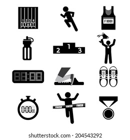 Sport Icon Set Vector Illustration