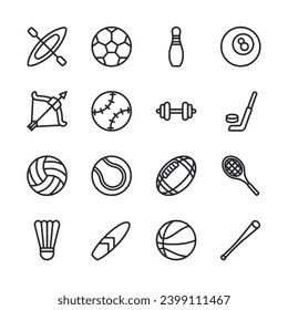 sport icon set vector illustration