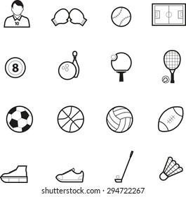 sport icon set Vector Illustration