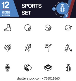 Sport icon vector collection set