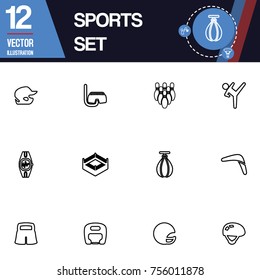 Sport icon vector collection set