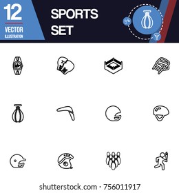 Sport icon vector collection set