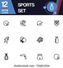 Sport icon vector collection set