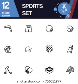 Sport icon vector collection set