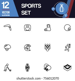 Sport icon vector collection set