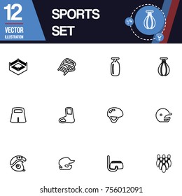 Sport icon vector collection set