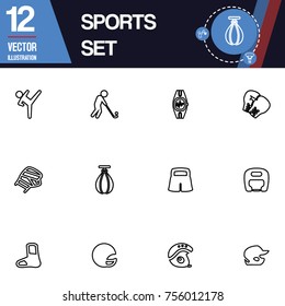 Sport icon vector collection set