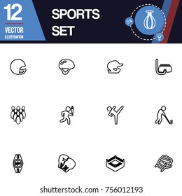 Sport icon vector collection set