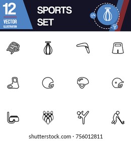 Sport icon vector collection set