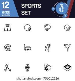 Sport icon vector collection set