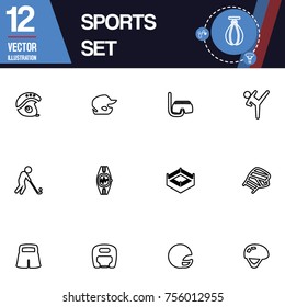 Sport icon vector collection set