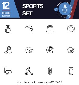 Sport icon vector collection set
