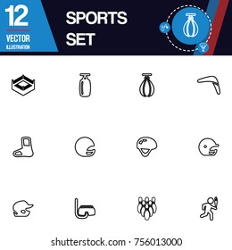 Sport icon vector collection set