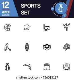 Sport icon vector collection set