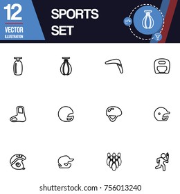 Sport icon vector collection set