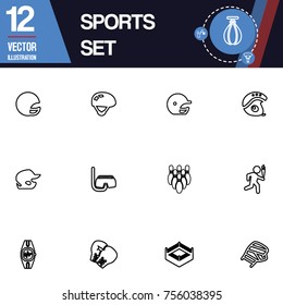 Sport icon vector collection set