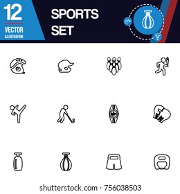 Sport icon vector collection set