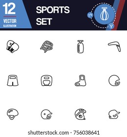 Sport icon vector collection set