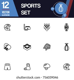 Sport icon vector collection set