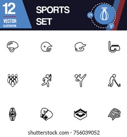 Sport icon vector collection set