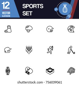 Sport icon vector collection set