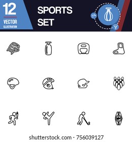 Sport icon vector collection set