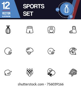 Sport icon vector collection set