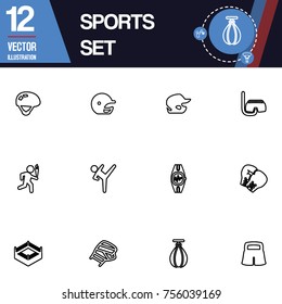 Sport icon vector collection set