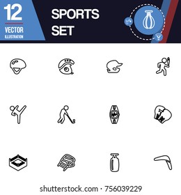 Sport icon vector collection set