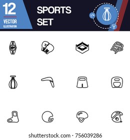 Sport icon vector collection set