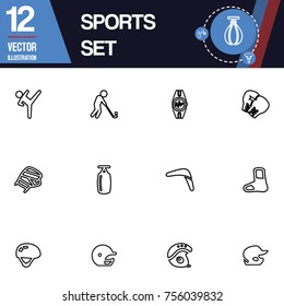 Sport icon vector collection set