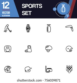 Sport icon vector collection set