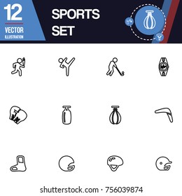 Sport icon vector collection set