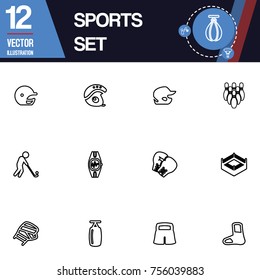 Sport icon vector collection set