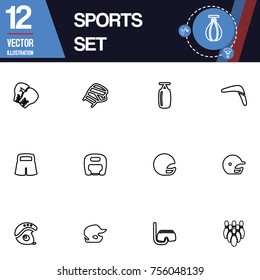 Sport icon vector collection set
