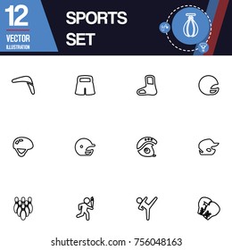 Sport icon vector collection set