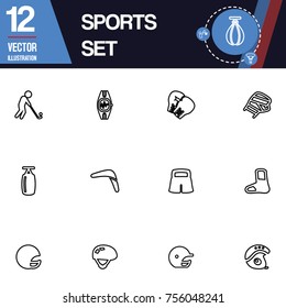 Sport icon vector collection set