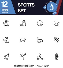 Sport icon vector collection set