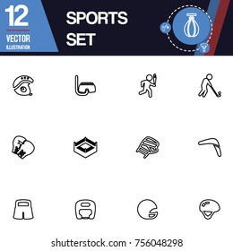 Sport icon vector collection set