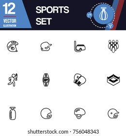 Sport icon vector collection set