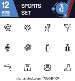 Sport icon vector collection set