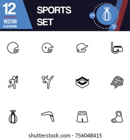 Sport icon vector collection set