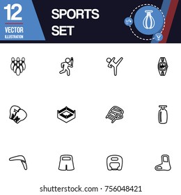 Sport icon vector collection set