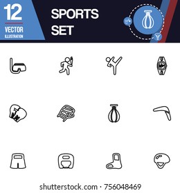 Sport icon vector collection set