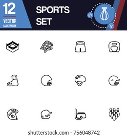 Sport icon vector collection set