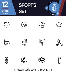 Sport icon vector collection set