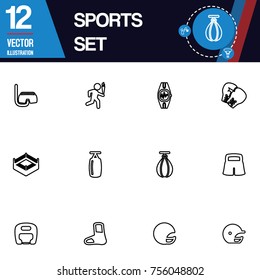 Sport icon vector collection set