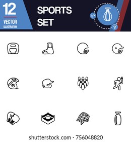Sport icon vector collection set