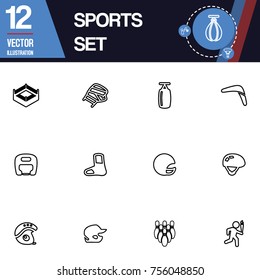 Sport icon vector collection set
